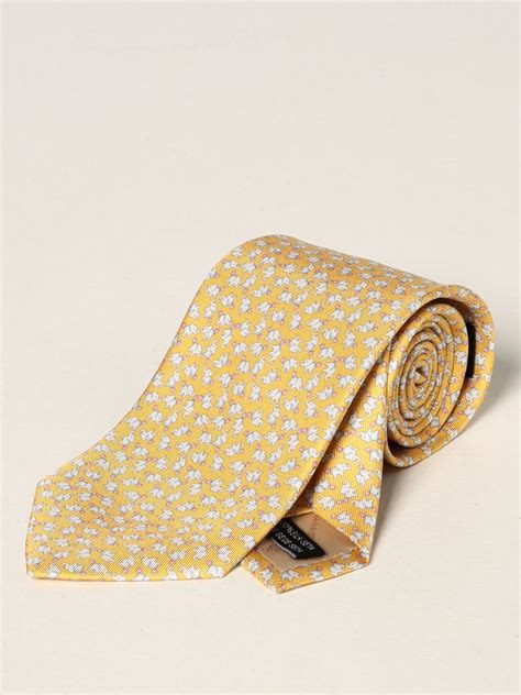 buy a yellow tie ferragamo
